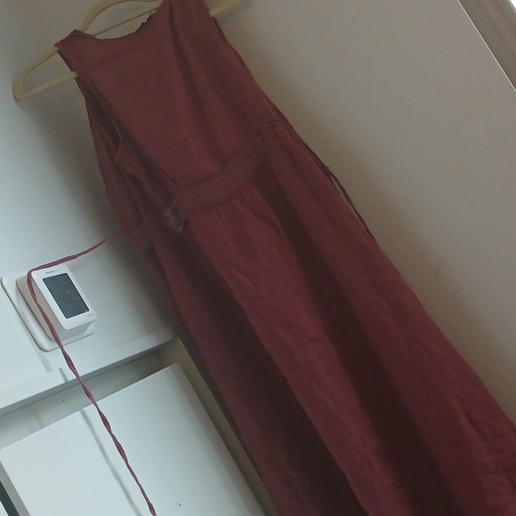 Free people see through beach long w lace and tie - Picture 1 of 9